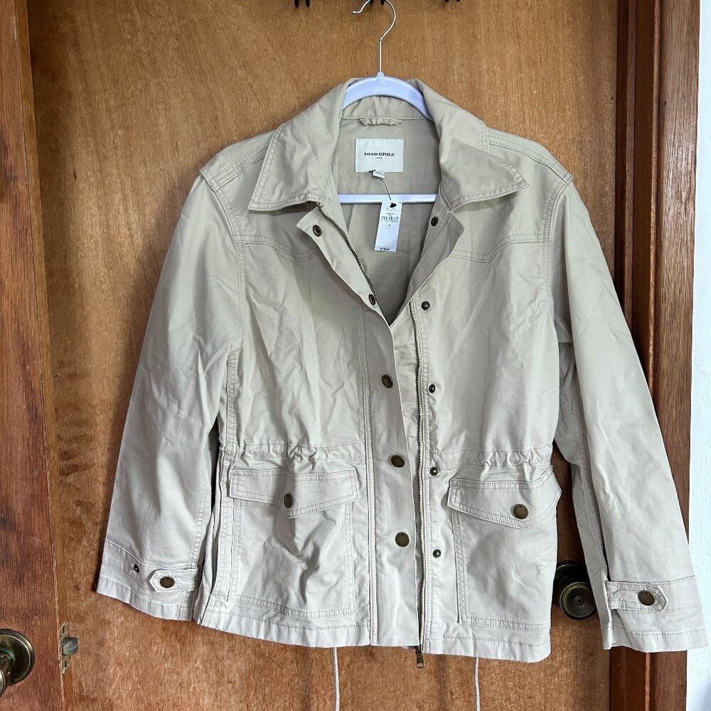 Banana Republic Utility Jacket Cream